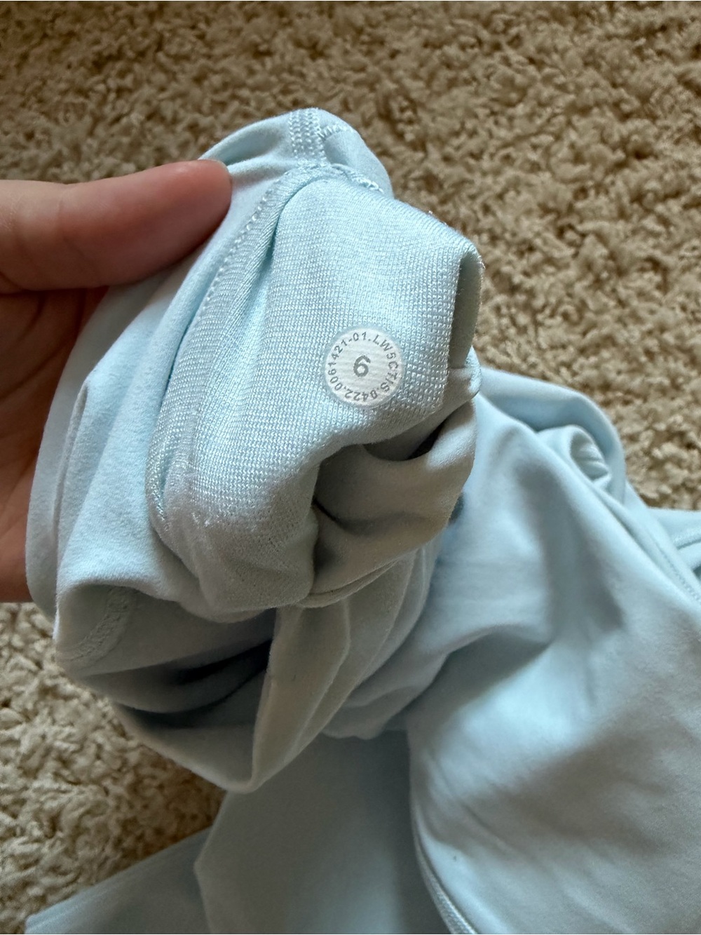 lululemon athletica Women's Light Blue High-Waist Wunder Under Leggings - Picture 2 of 5
